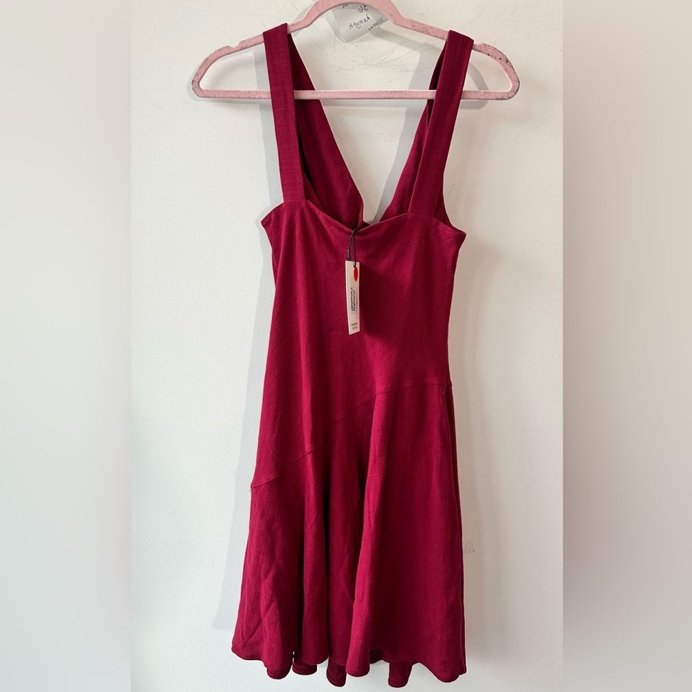 Sovere Bella Mini Linen Blend Cowl Neck Dress 14” Pit to Pit, small, 🆕 - Picture 3 of 9